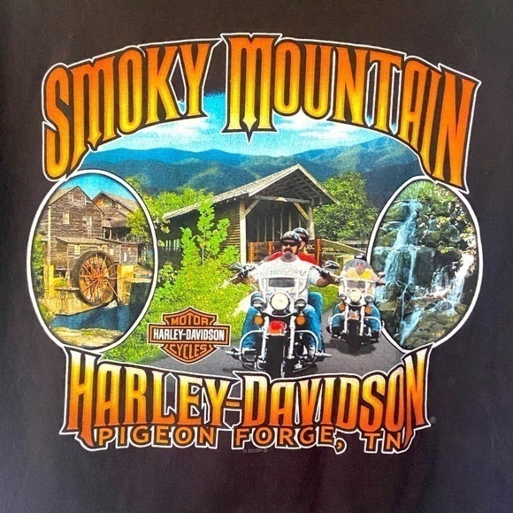 Harley Davidson XL Motorcycle Biker T-Shirt Pigeon Forge TN Smokey Mountains